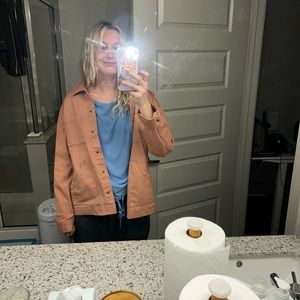 Burnt orange denim jacket